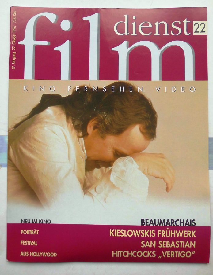 FILM DIENST magazine side cover Issue 22 22 October 1996