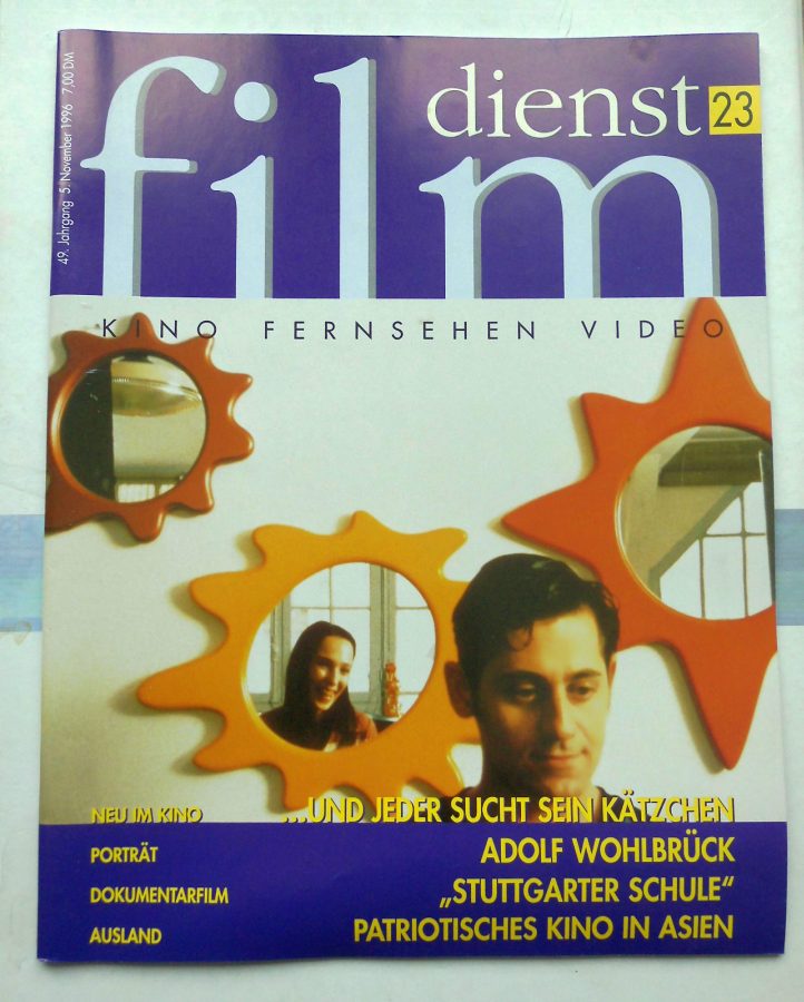 FILM DIENST magazine side cover Issue 23 5 November 1996
