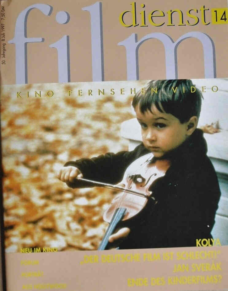 FILM DIENST magazine side cover Issue 14 8 July 1997