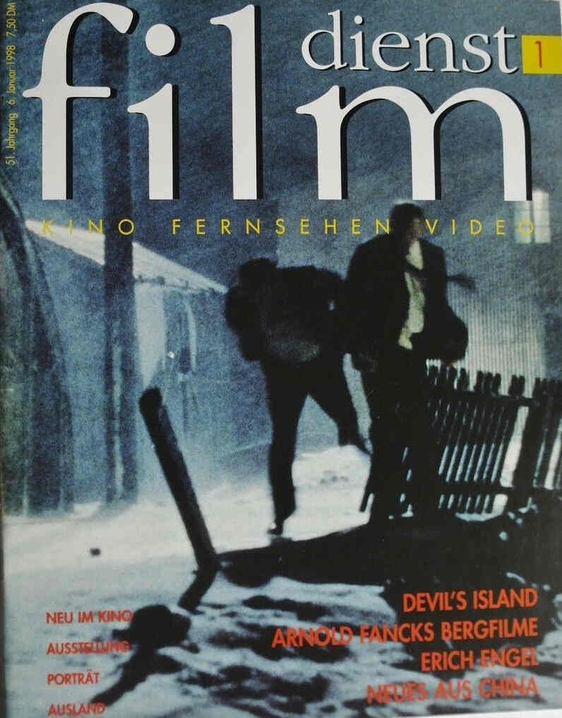 FILM DIENST magazine side cover Issue 1 6 January 1998