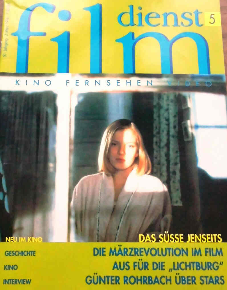 FILM DIENST magazine side cover Issue 5 3 March 1998