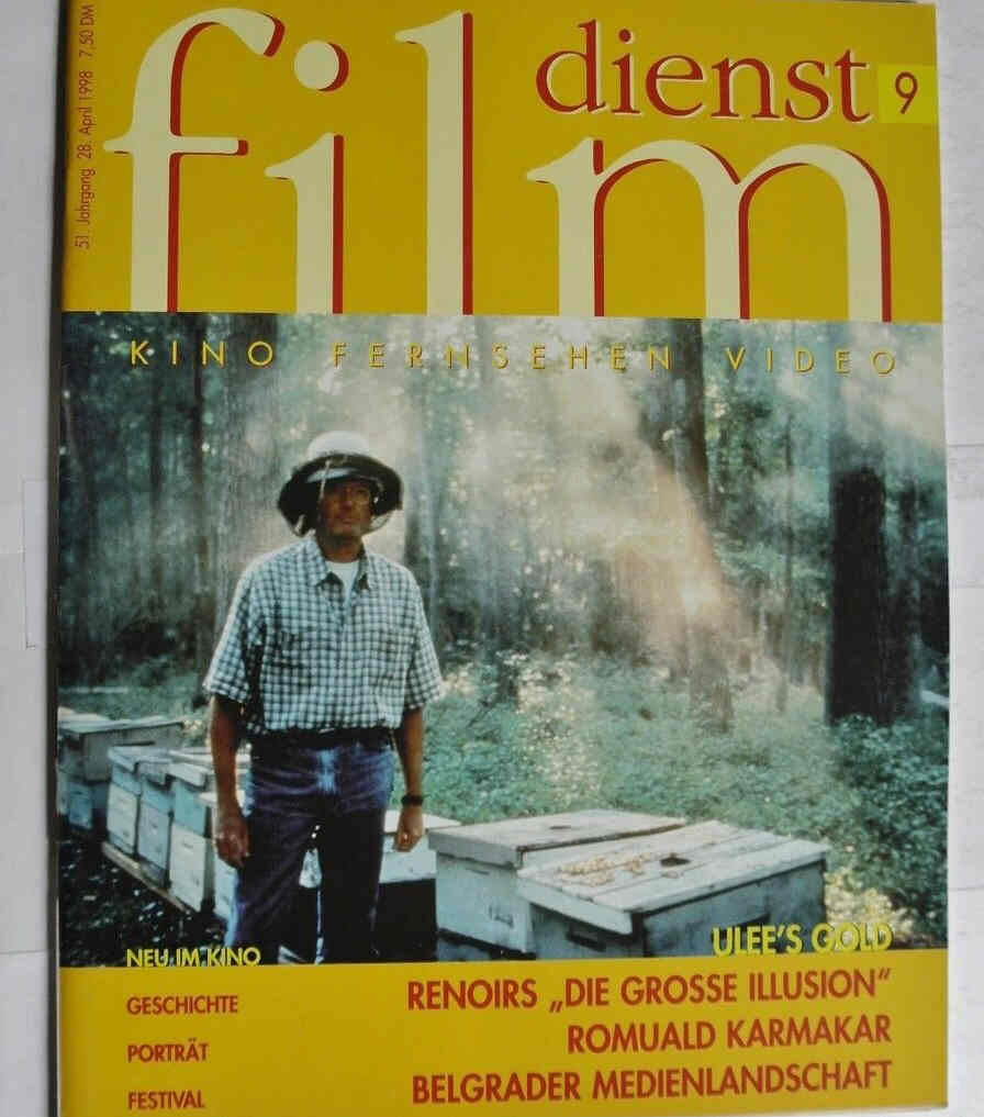 FILM DIENST magazine side cover Issue 9 28 April 1998
