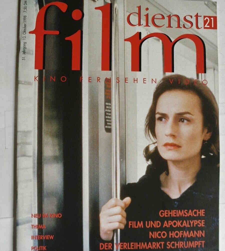FILM DIENST magazine side cover Issue 21 13 October 1998