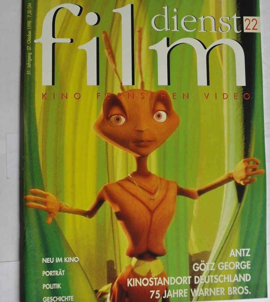 FILM DIENST magazine side cover Issue 22 27 October 1998