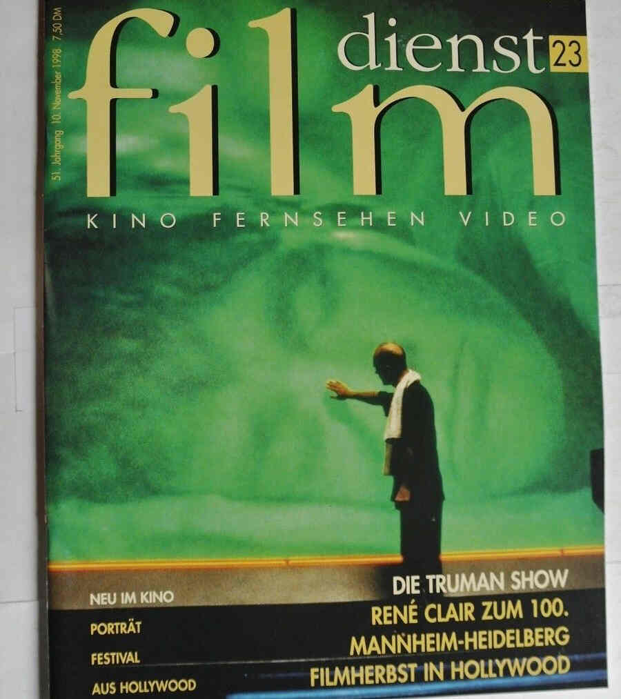 FILM DIENST magazine side cover Issue 23 10 November 1998