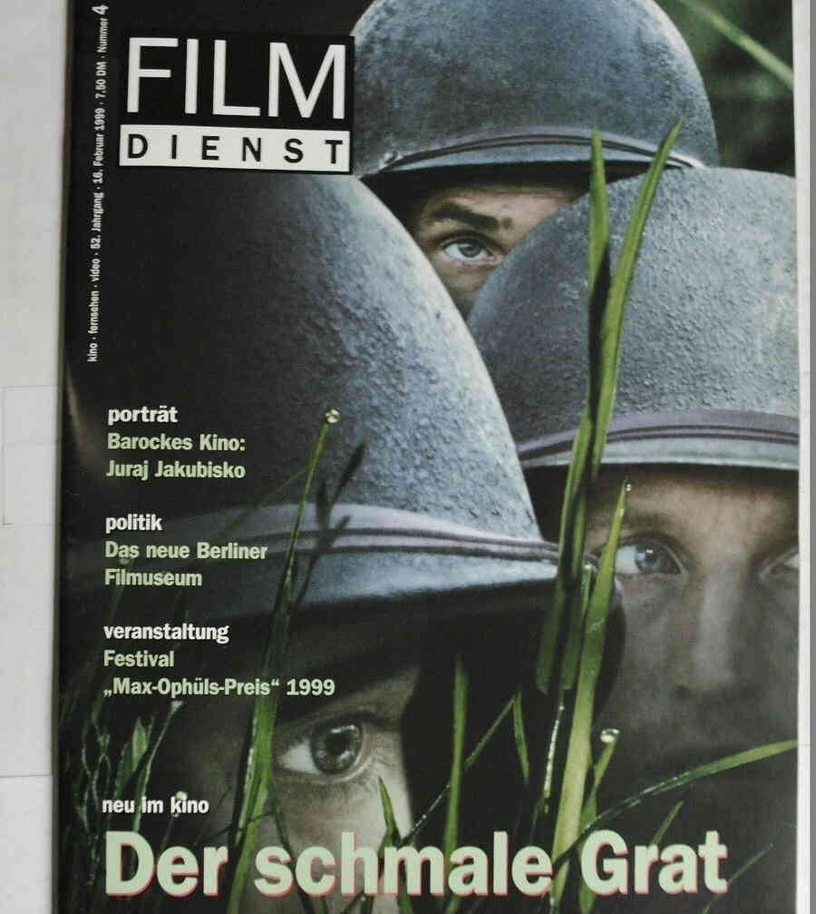 FILM DIENST magazine side cover Issue 4 16 February 1999