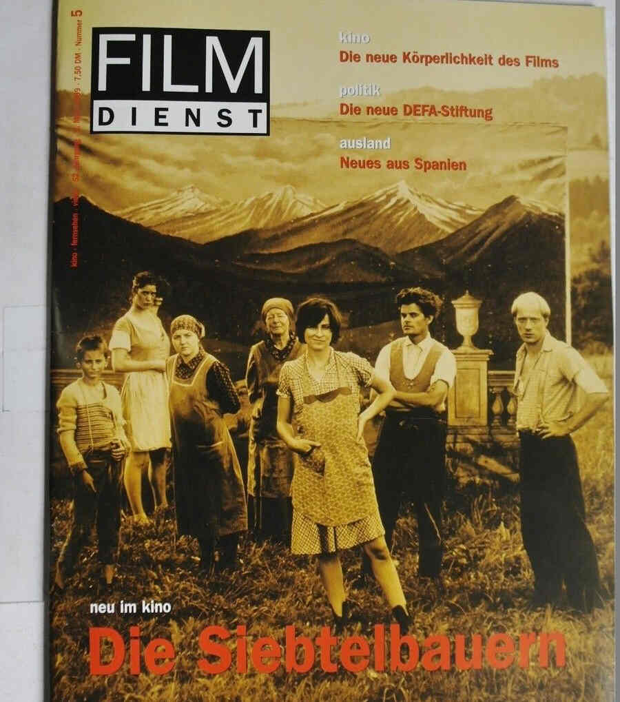 FILM DIENST magazine side cover Issue 5 2 March 1999