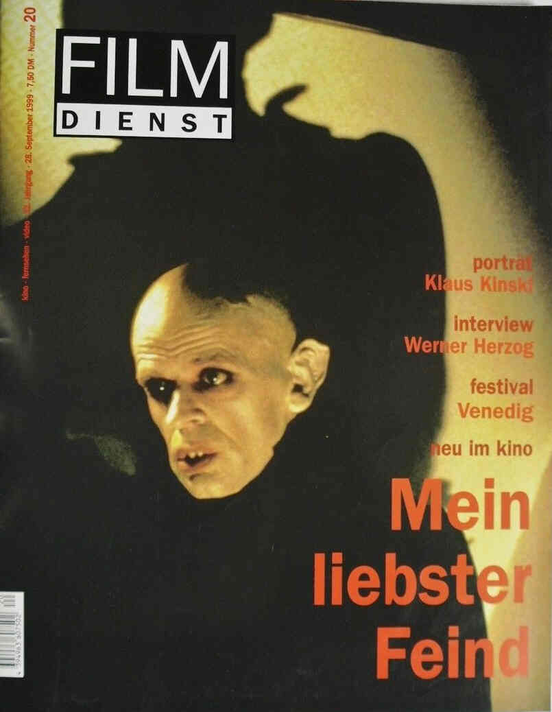 FILM DIENST magazine side cover Issue 20 28 September 1999