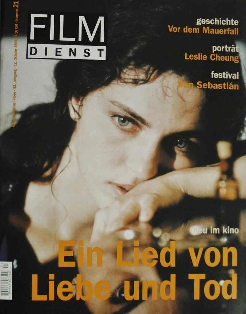 FILM DIENST magazine side cover Issue 21 12 October 1999