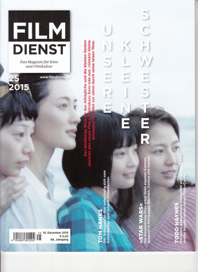 FILM DIENST magazine side cover Issue 25 10 December 2015