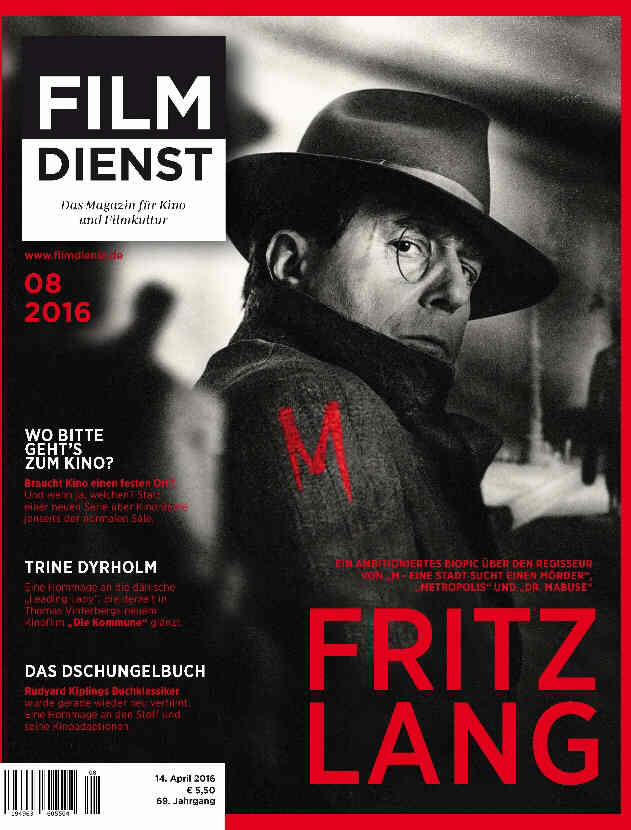 FILM DIENST magazine side cover Issue 8 14 April 2016