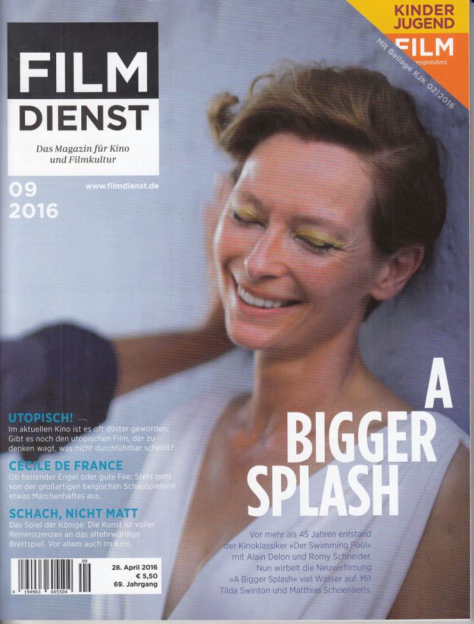 FILM DIENST magazine side cover Issue 9 28 April 2016