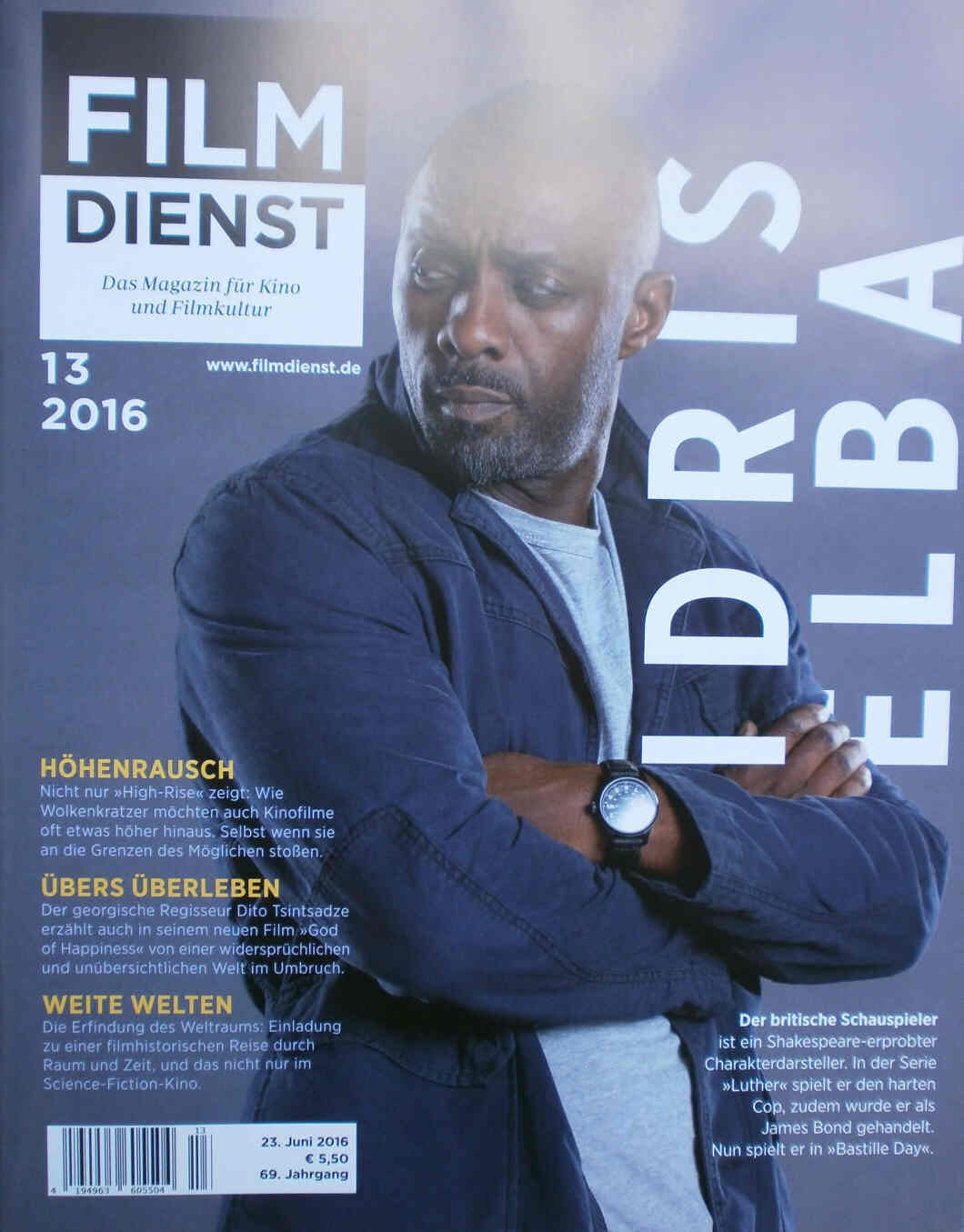 FILM DIENST magazine side cover Issue 13 23 June 2016
