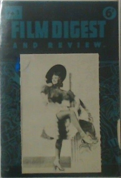 FILM DIGEST AND REVIEW magazine side cover Issue 3   1945
