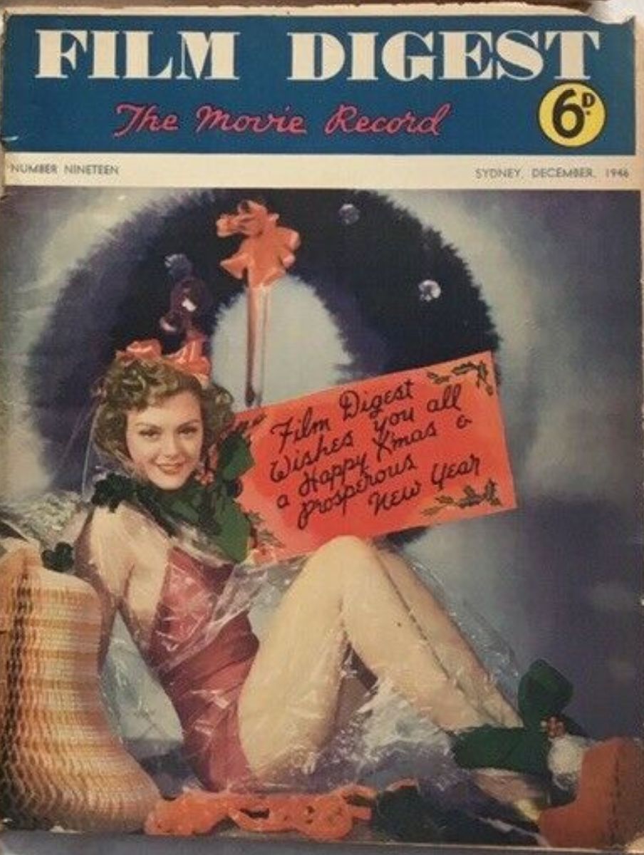 FILM DIGEST AND REVIEW magazine side cover Issue 19  December 1947