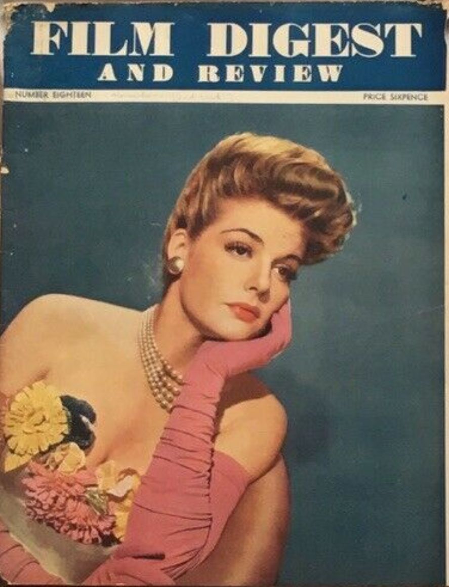 FILM DIGEST AND REVIEW magazine side cover Issue 18   1947