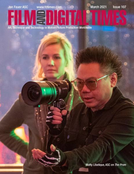 FILM AND DIGITAL TIMES magazine side cover Issue 107  March 2021
