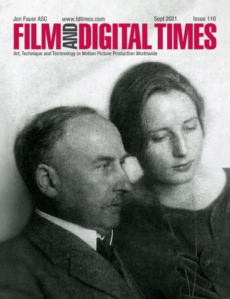 FILM AND DIGITAL TIMES magazine side cover Issue 110  September 2021