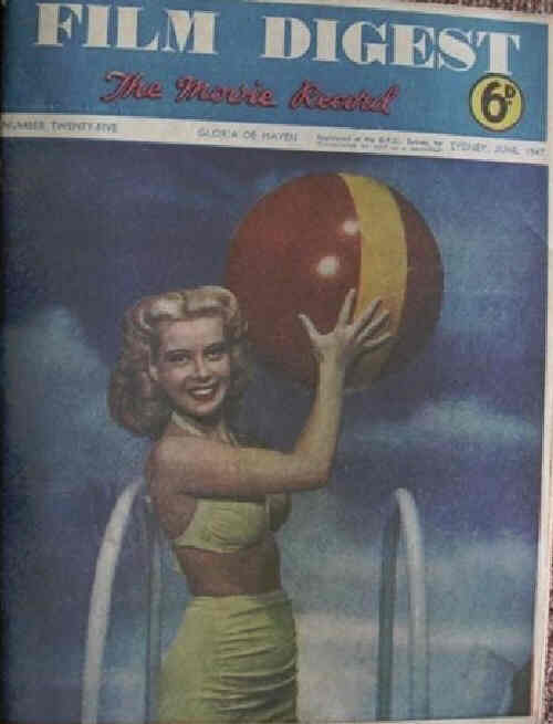 FILM DIGEST MOVIE-RECORD magazine side cover Issue 25 June 1947