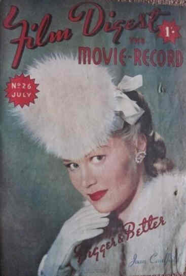 FILM DIGEST MOVIE-RECORD magazine side cover Issue 26 July 1947