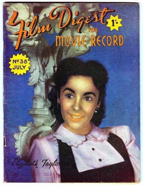 FILM DIGEST MOVIE-RECORD magazine side cover Issue 38 July 1948