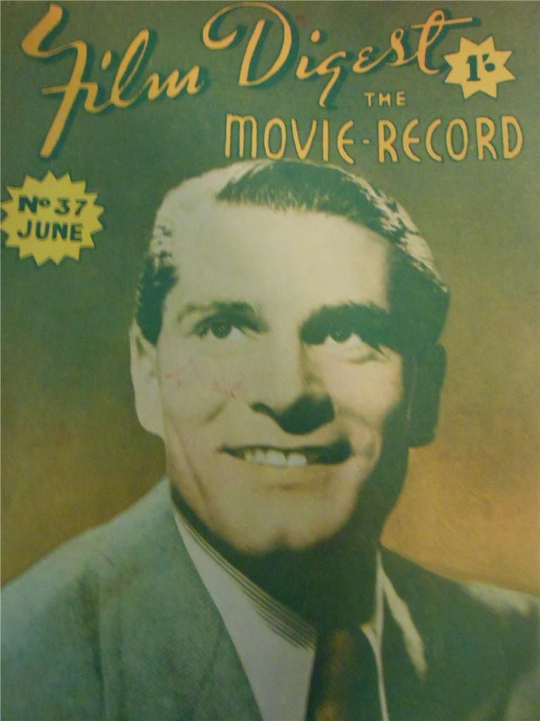 FILM DIGEST MOVIE-RECORD magazine side cover Issue 37 June 1948