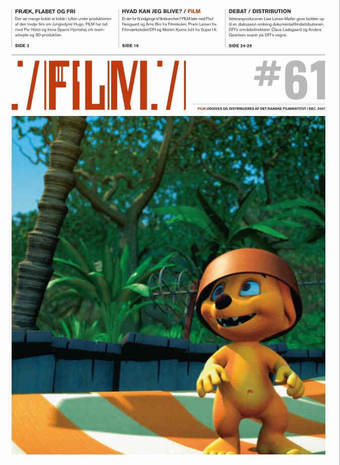 FILM (Dk) magazine side cover Issue 61 December 2007