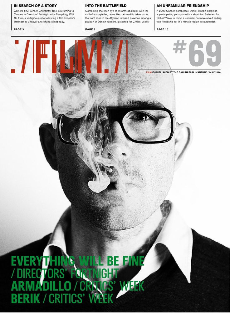 FILM (Dk) magazine side cover Issue 69 June/July/August 2010