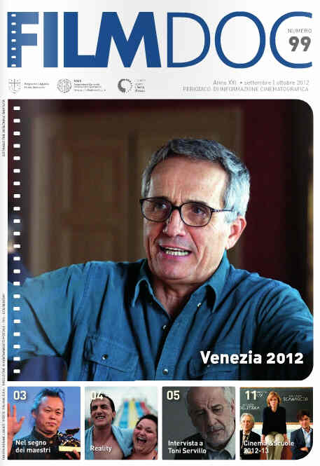 FILMDOC magazine side cover Issue 99 September/October 2012