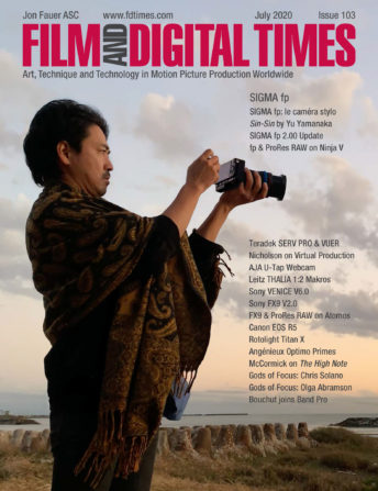 FILM AND DIGITAL TIMES magazine side cover Issue 103  July 2020