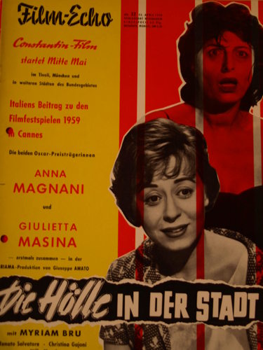 FILM-ECHO FILMWOCHE magazine side cover Issue 16 22 April 1959