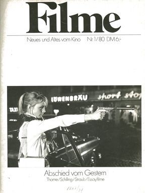 FILME magazine side cover Issue 1  1980