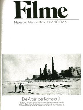 FILME magazine side cover Issue 6  1980