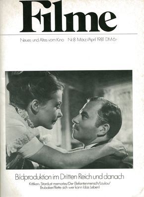 FILME magazine side cover Issue 8 March/April 1981