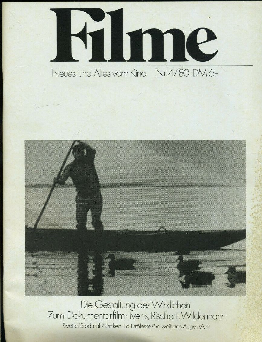 FILME magazine side cover Issue 4   1980