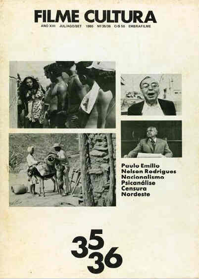 FILME CULTURA magazine side cover Issue 35-6 July-September 1980