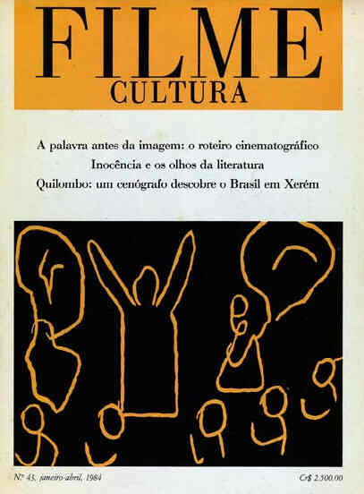 FILME CULTURA magazine side cover Issue 43 January-April 1984