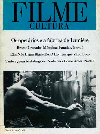 FILME CULTURA magazine side cover Issue 46 April 1986