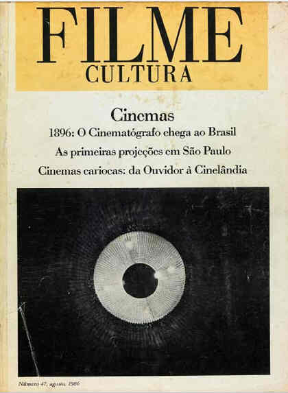 FILME CULTURA magazine side cover Issue 47 August 1986