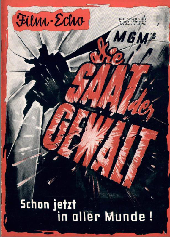 FILM-ECHO FILMWOCHE magazine side cover Issue 51 14 September 1955