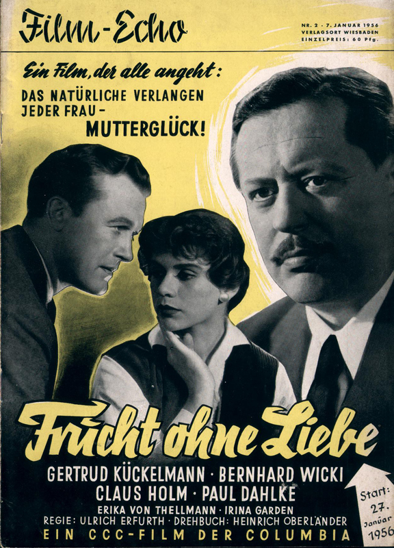 FILM-ECHO FILMWOCHE magazine side cover Issue 2 7 January 1956