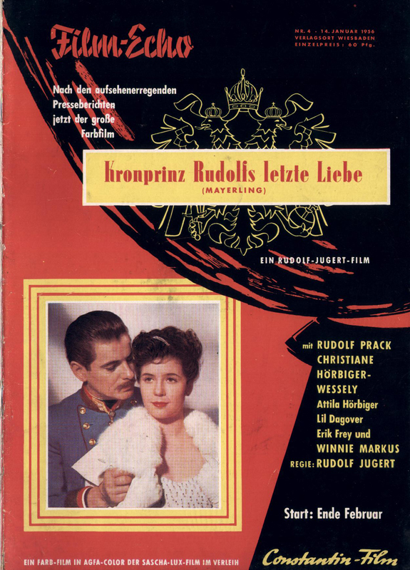 FILM-ECHO FILMWOCHE magazine side cover Issue 4 14 January 1956