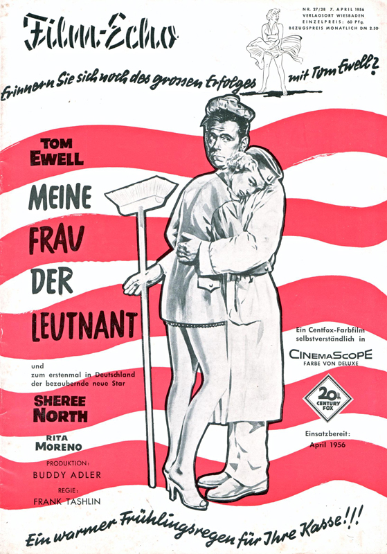 FILM-ECHO FILMWOCHE magazine side cover Issue 27-28 7 April 1956