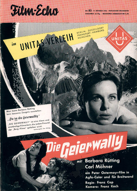 FILM-ECHO FILMWOCHE magazine side cover Issue 83 17 October 1956