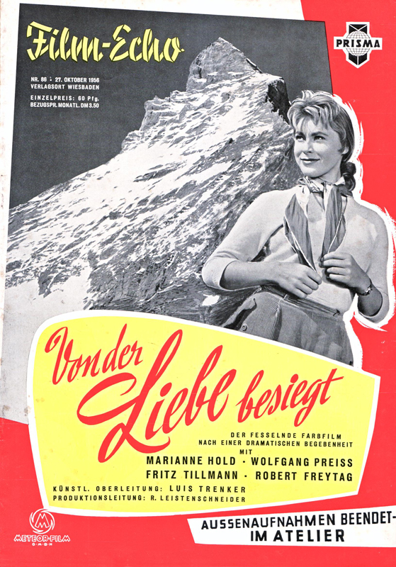 FILM-ECHO FILMWOCHE magazine side cover Issue 86 27 October 1956