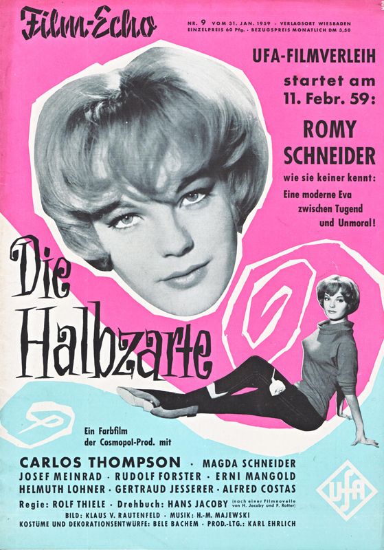FILM-ECHO FILMWOCHE magazine side cover Issue 9 31 January 1959