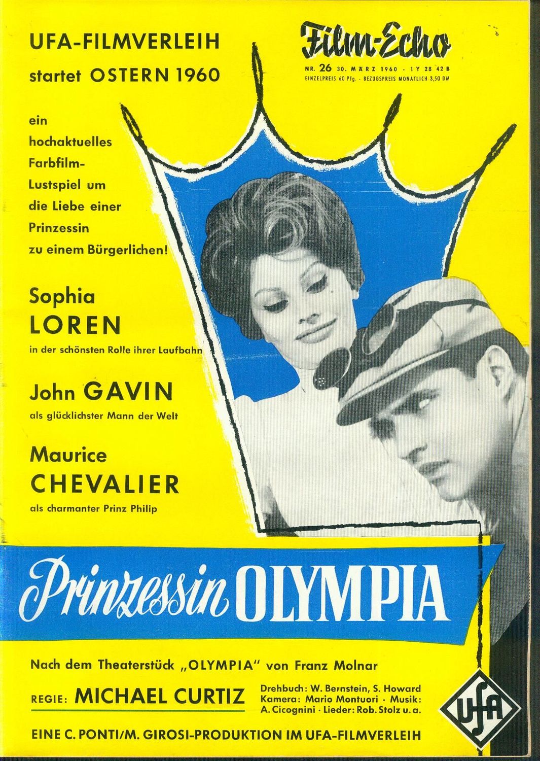 FILM-ECHO FILMWOCHE magazine side cover Issue 26 30 March 1960