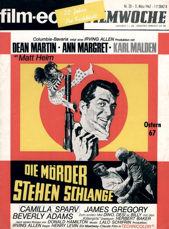 FILM-ECHO FILMWOCHE magazine side cover Issue 20 11 March 1967