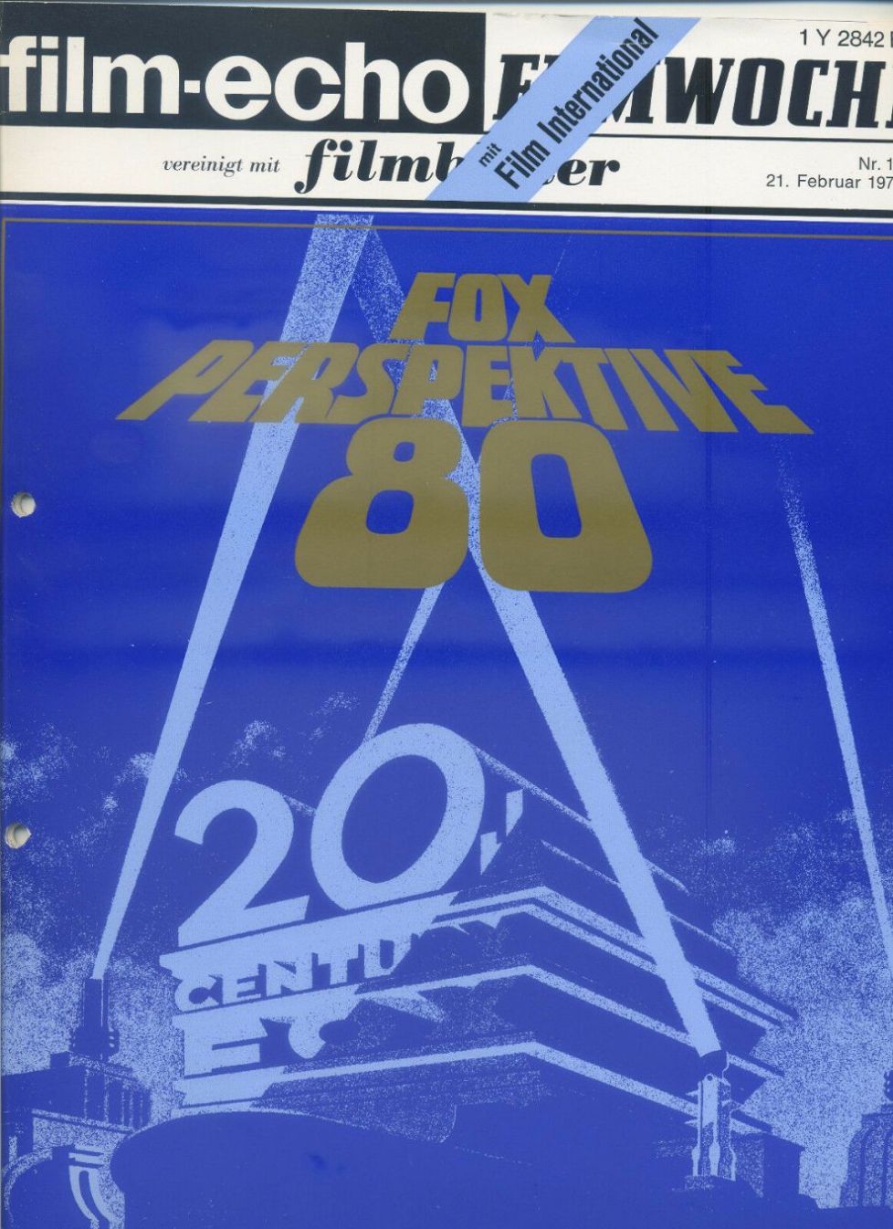 FILM-ECHO FILMWOCHE magazine side cover Issue 10 21 February 1979