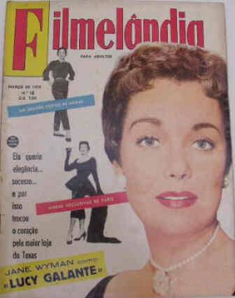 FILMELANDIA magazine side cover Issue 16 March 1956